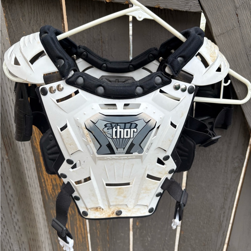 Thor Black and White Protective Gear